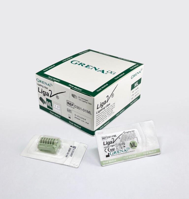 Caja de Clips de titanio LigaV® ML de Grena UK, equivalentes a los Ligaclip Ethicon Clip LT300.