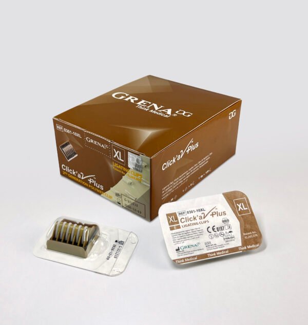 Caja de clips Click'aV Plus Xl (Hemolock Dorado)