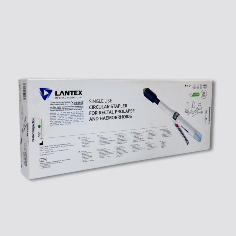 Caja de Grapadora circular CPH34 tipo PPH03 de Lantex para Hemorroidopexia por PPH.
