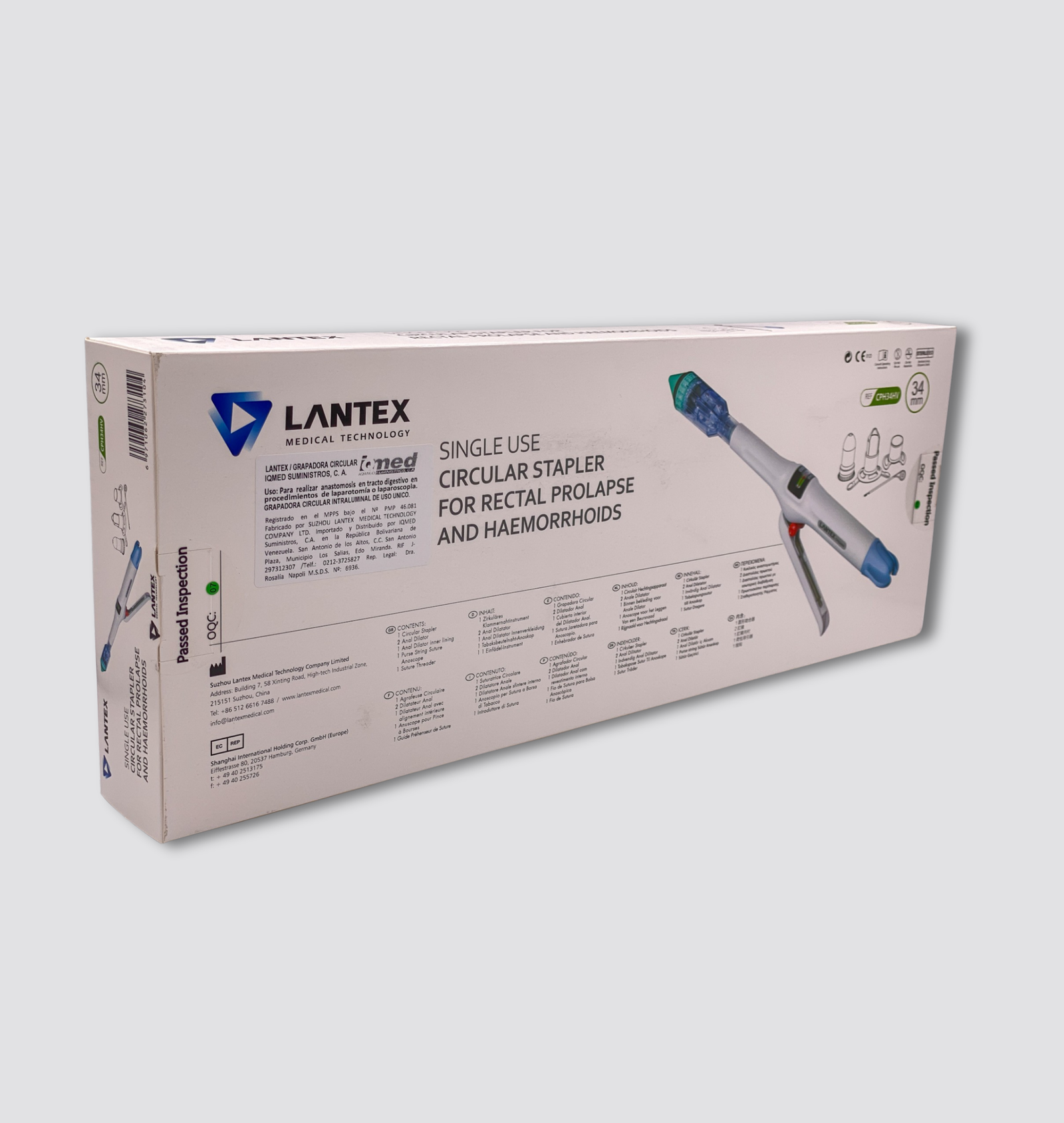 Caja de máquina tipo PPH34 para cirugía hemorroidal CPH34HV